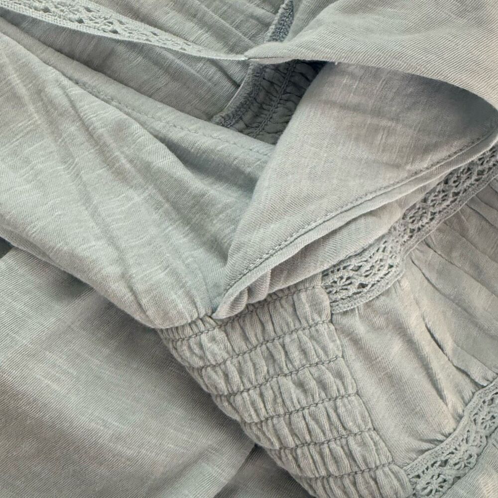 Anthropologie Light Blue Lace Lined Sleeveless Blouse Shark Bite - Women’s US M - Picture 13 of 13